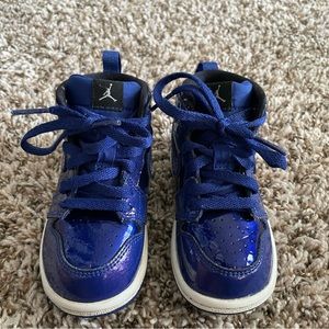 Nike Air Jordan 1 Retro Hi Top Deep Royal Blue White 705304-420 Toddler 6C